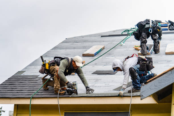 Professional Roofing technician working in Elmwood Park, NJ